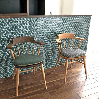 高山ウッドワークスのキャプテンチェア用のミナペルホネン生地の座面クッション