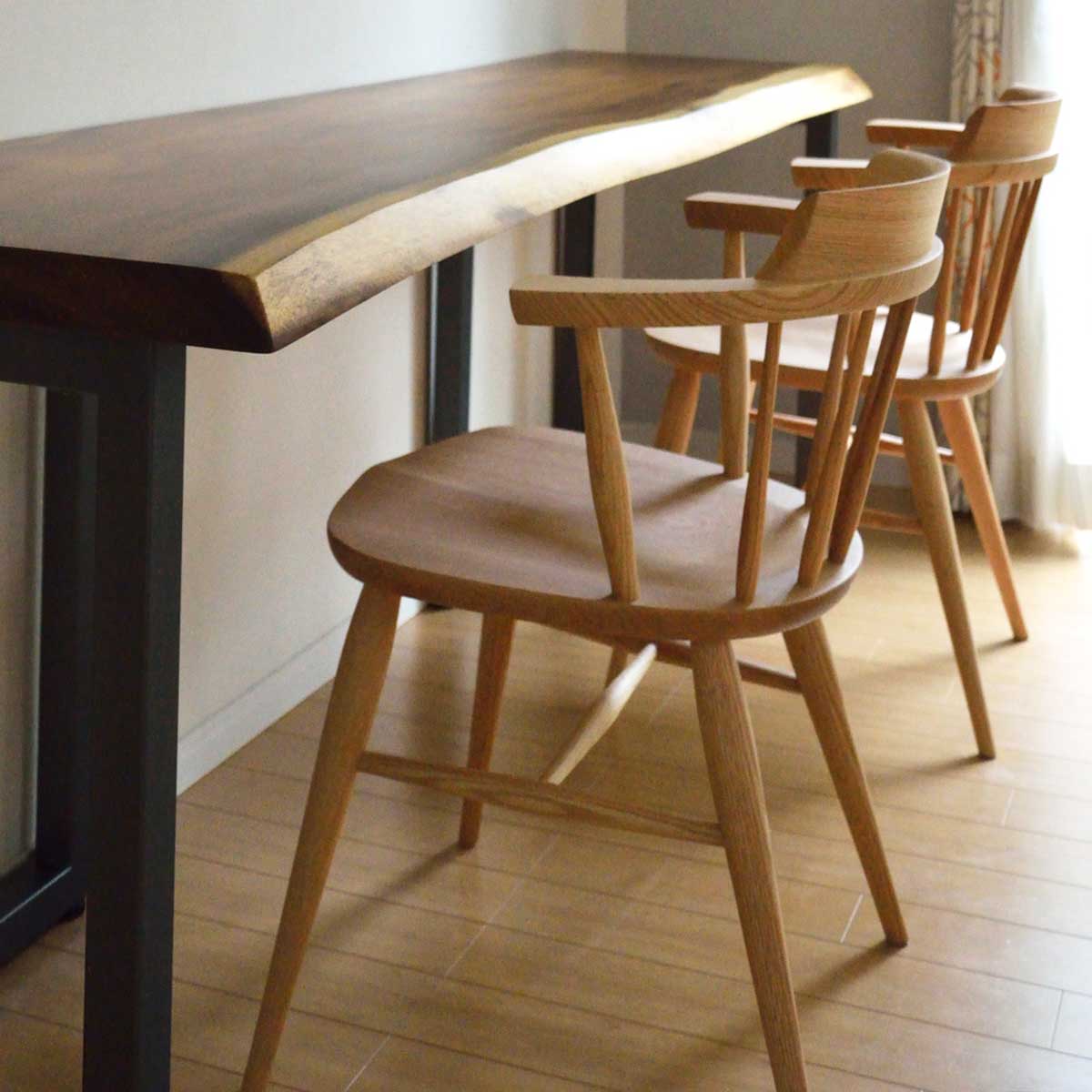 柏木工 クラウンチェア ウィンザースタイル 背もたれ スポーク 