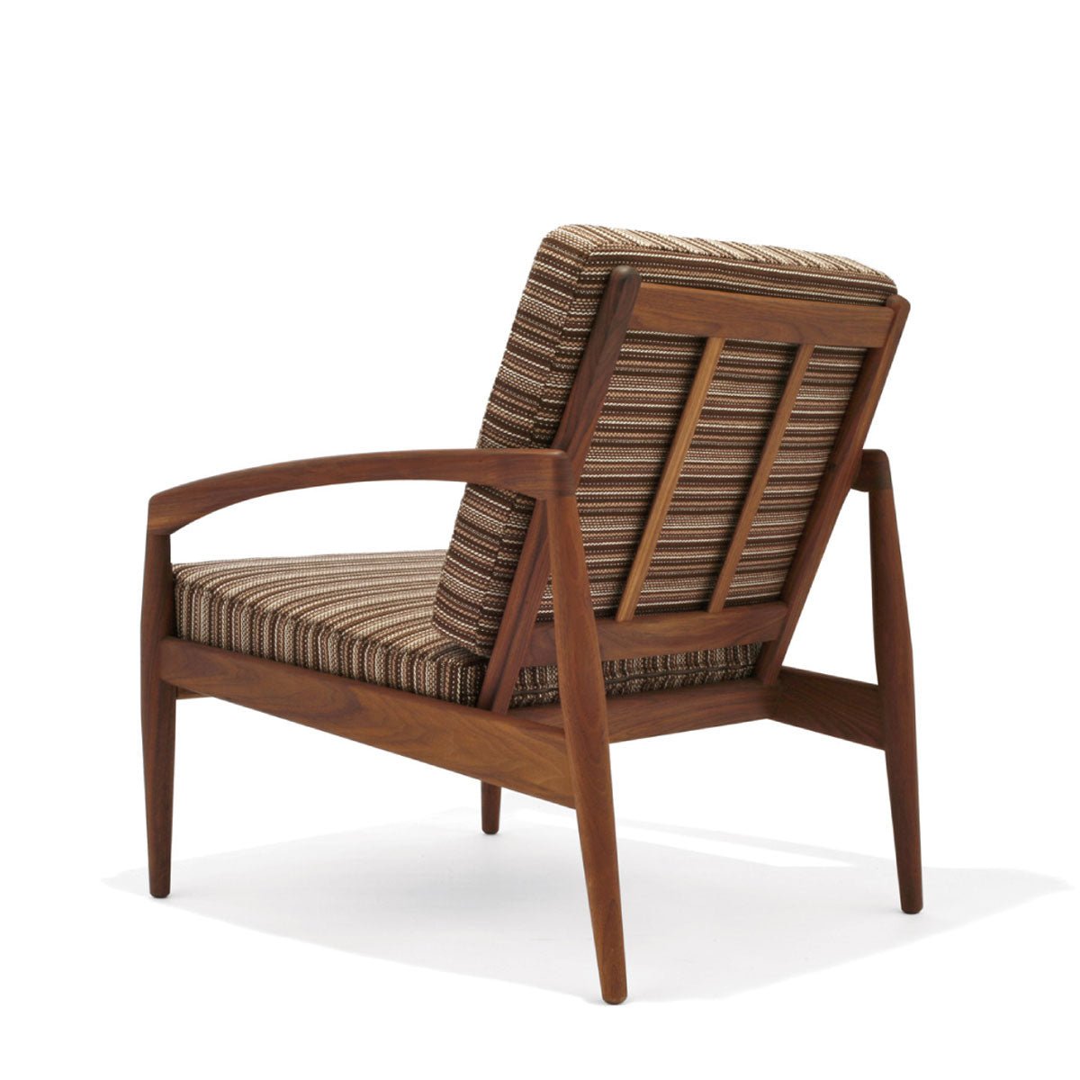 ペーパーナイフソファ 1P（1人掛け） 宮崎椅子製作所 斜め後ろからの全体像、カイ・クリスチャンセンのデザイン